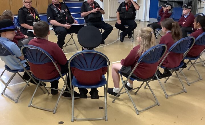 Image of The mini police had their first meeting today
