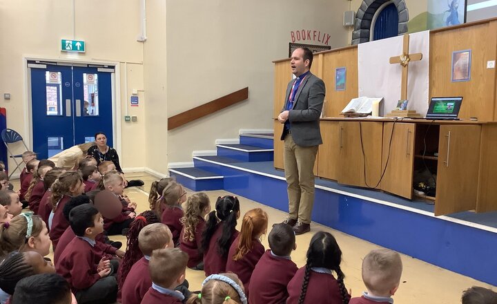 Image of We are grateful to Rev Sam Cheesman for guiding our assembly today. He imparted a significant message that regardless of our location or the worries we carry, God is always there to lend an ear and bring tranquility to our lives.