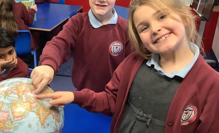 Image of Today in geography we built on our understanding of continents and oceans by using maps and globes to locate the north, east, south and west of Europe.