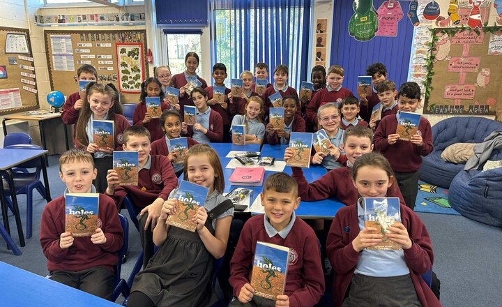 Image of {gallery:We are all super sad in Year 6 today as we have finished our second novel of the year- Holes by Louis Sachar. We enjoyed this book so much! Ask us about it.}