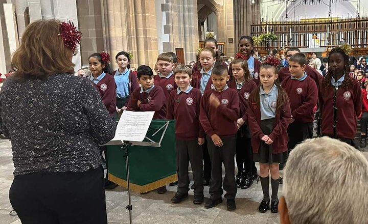 Image of Well done to our choir who represented school at Blackburn Cathedral tonight.  We are very proud of you!