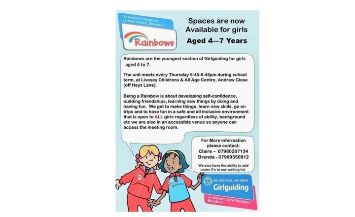 Image of Does your child want to join Rainbows?