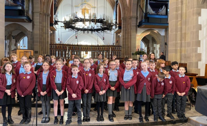 Image of Well done to our year 5 and 6 pupils for singing so beautifully at the cathedral this afternoon.