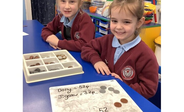 Image of Today we have been calculating with money in Maths. We would really appreciate your support in helping children learning the life skill of money at home.
